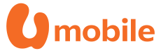 UMobile Logo Horizontal Orange New Version